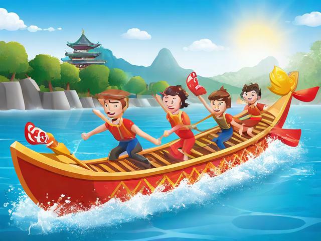 九游体育网站_ 传统划龙舟比赛，激扬水上激情，划龙舟体育游戏